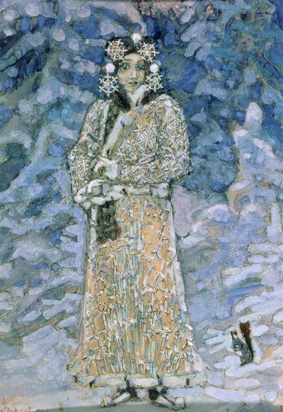 The Snow Maiden, a sketch for the Opera by Nikolai Rimsky-Korsakov, 1890s by Mikhail Aleksandrovich Vrubel